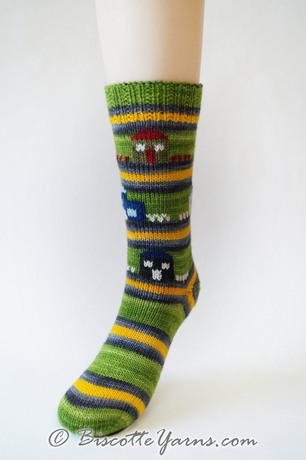 Free socks pattern - Saint-Élie-de-Caxton - Biscotte Yarns