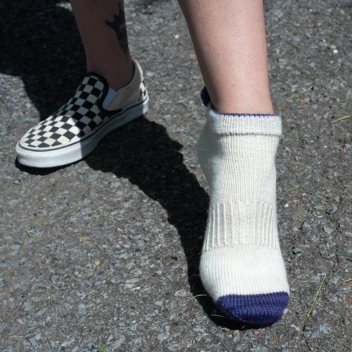 Sporty Pom Pom | Socks Pattern - Biscotte Yarns