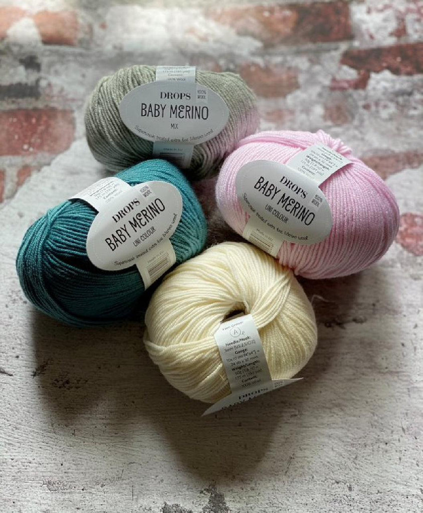 Drops sky - soft a light baby alpaca and wool yarn – Biscotte Yarns