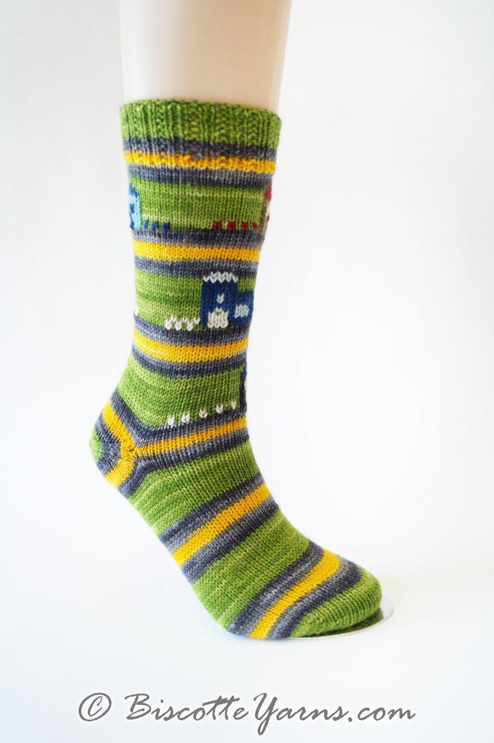 Free socks pattern - Saint-Élie-de-Caxton - Biscotte Yarns