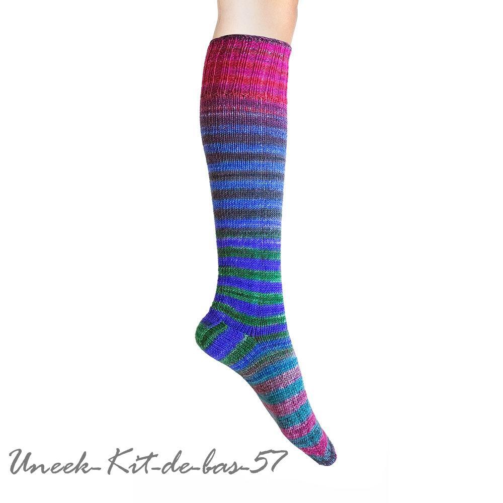 Urth Uneek - Self-Striping Matching Sock-Kit - Biscotte Yarns