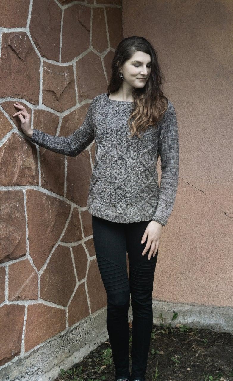 Thundercloud Pullover Pattern - Biscotte Yarns