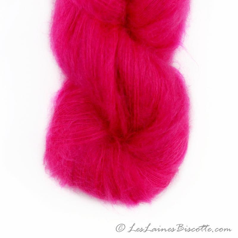 Hand-dyed kid mohair & silk HERMIONE BONBON