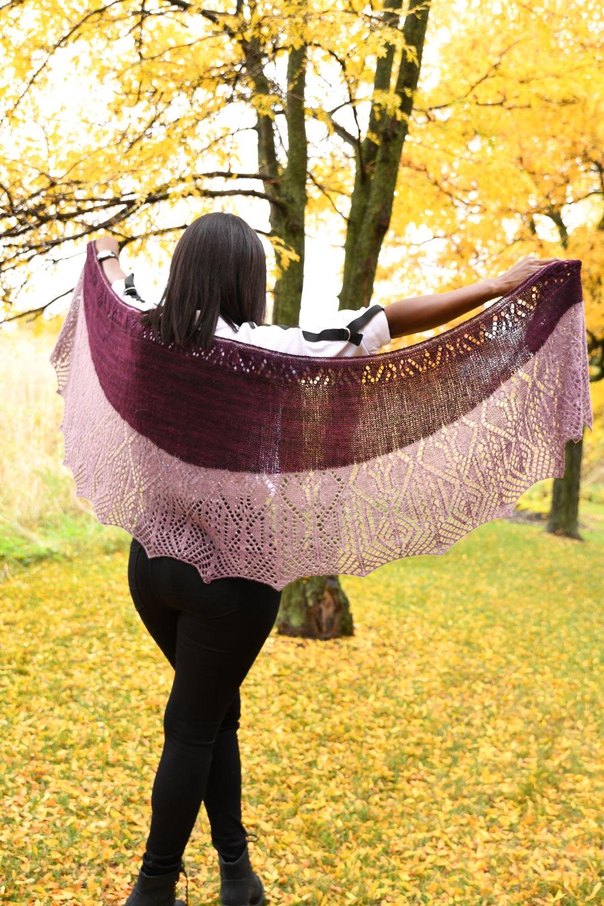 Knitting shawl kit : Lavande