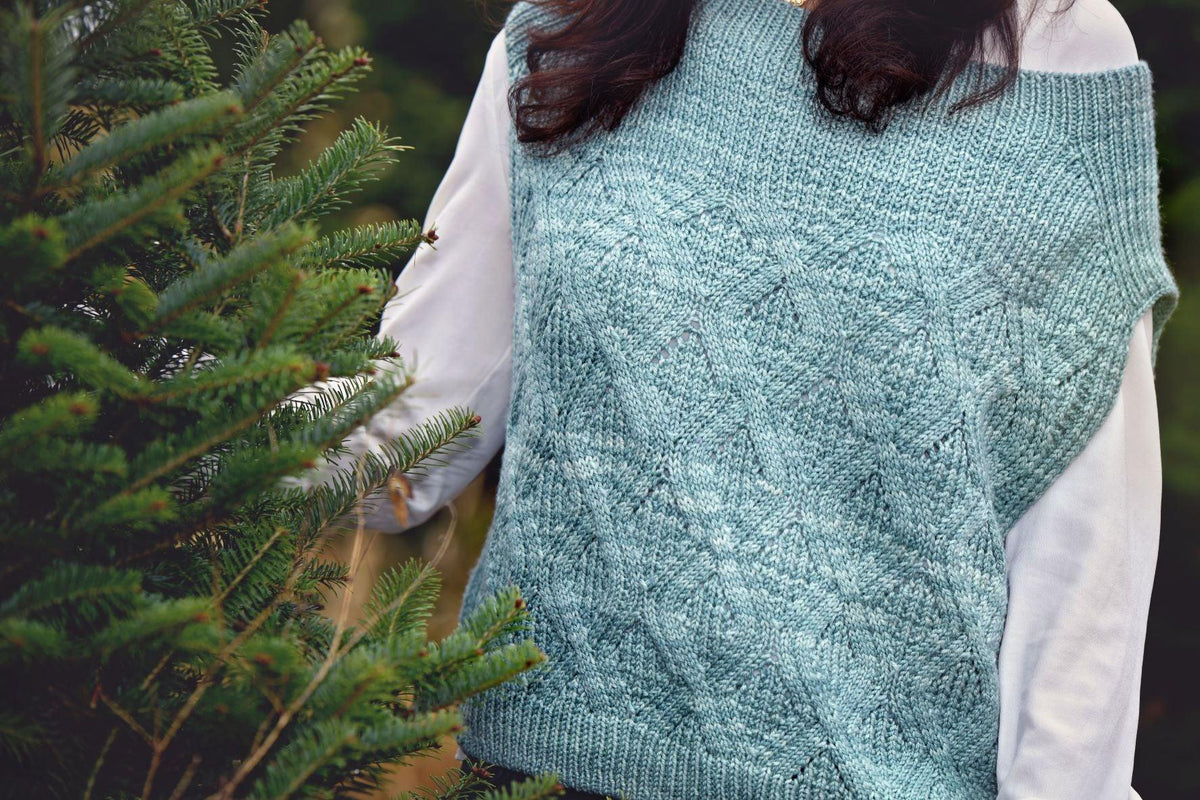 Aquamarine Vest | Unisex Pattern - Biscotte Yarns