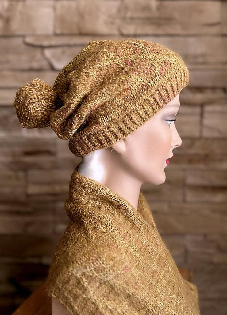 Hat & scarf knitting pattern : VEREA