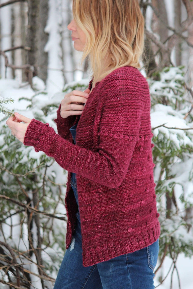 Sadie Cardigan - Free Pattern - Biscotte Yarns