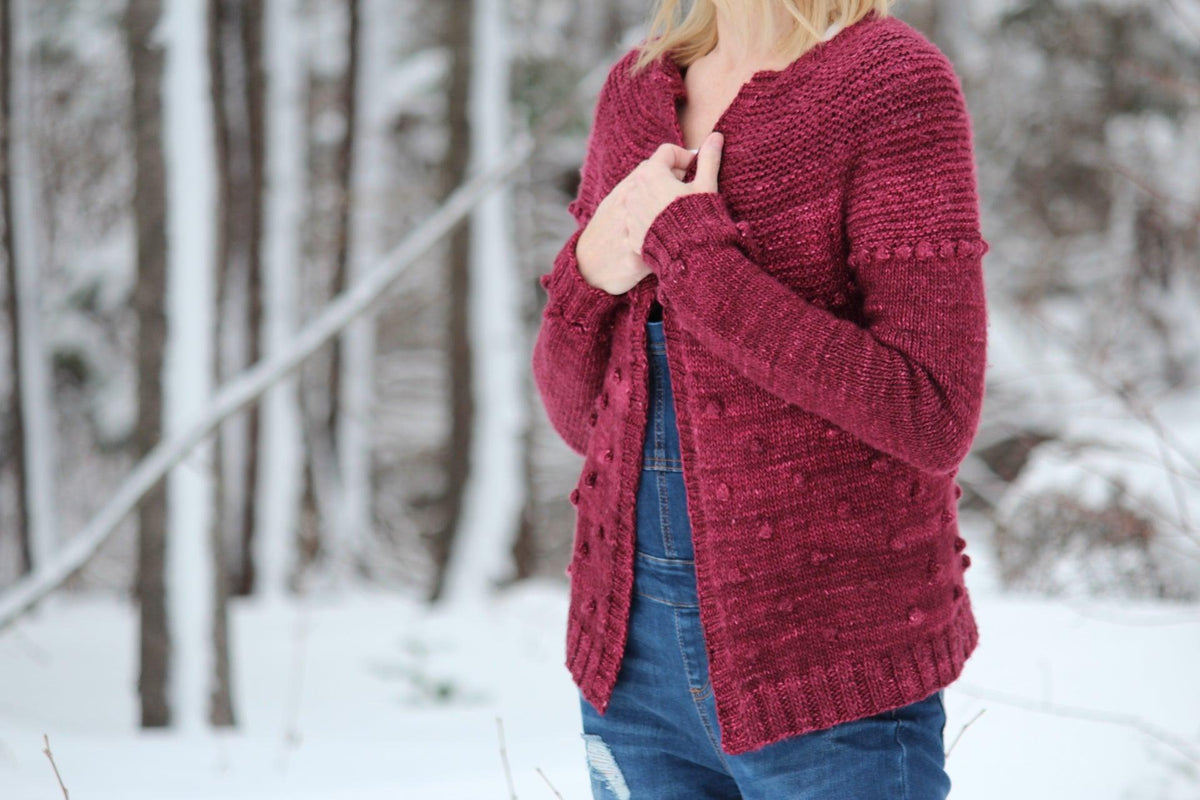 Sadie Cardigan - Free Pattern - Biscotte Yarns