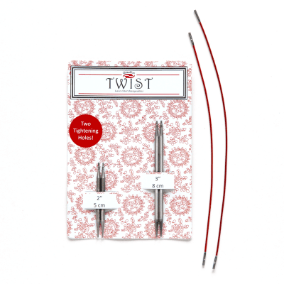 ChiaoGoo - Interchangeable Twist Shortie Combo Pack 2" & 3" - Les Laines Biscotte Yarns